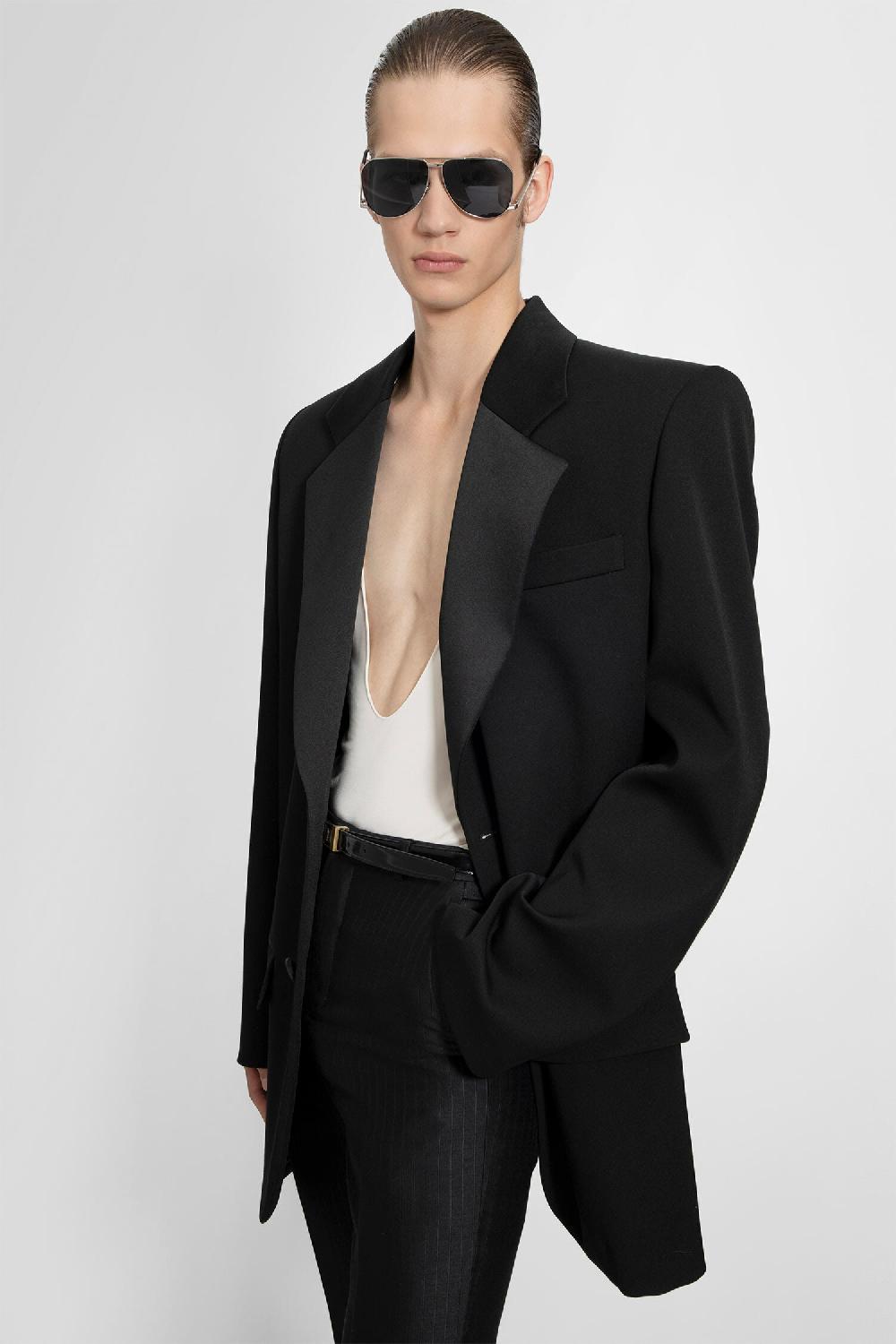 Antonioli SAINT LAURENT MAN BLACK BLAZERS