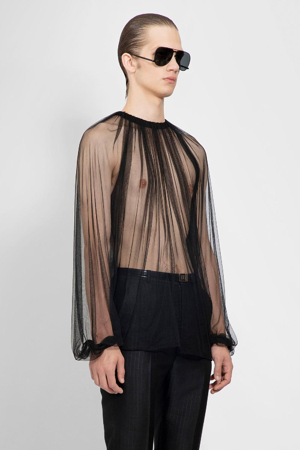 Antonioli SAINT LAURENT MAN BLACK SHIRTS