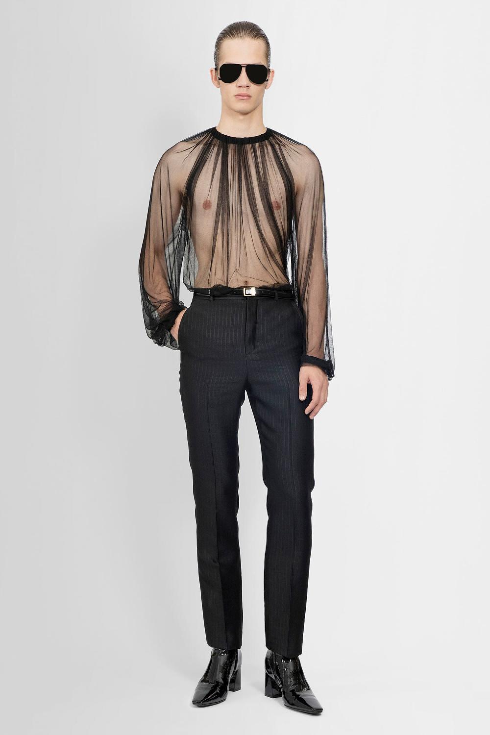 Antonioli SAINT LAURENT MAN BLACK SHIRTS
