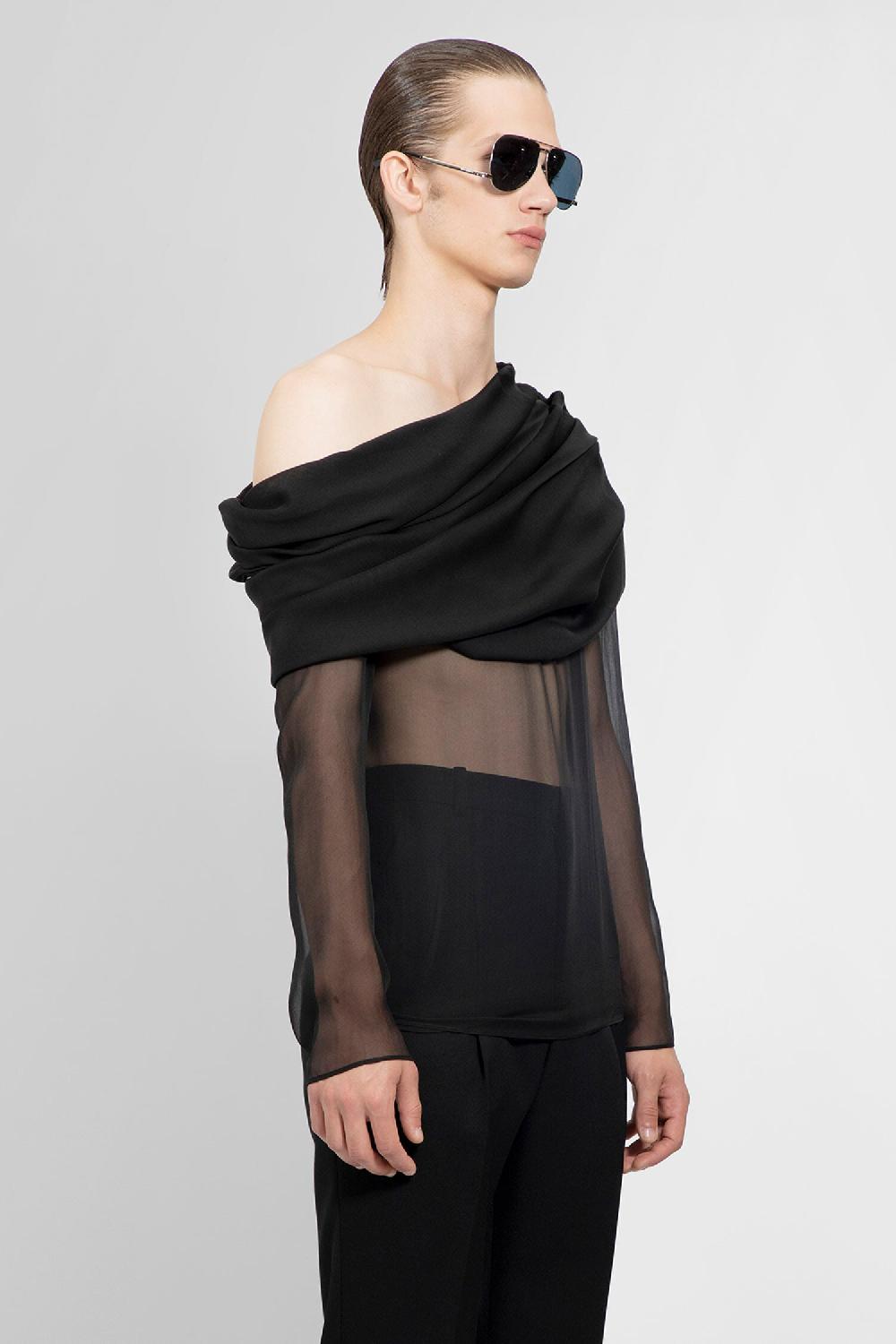 Antonioli SAINT LAURENT MAN BLACK SHIRTS