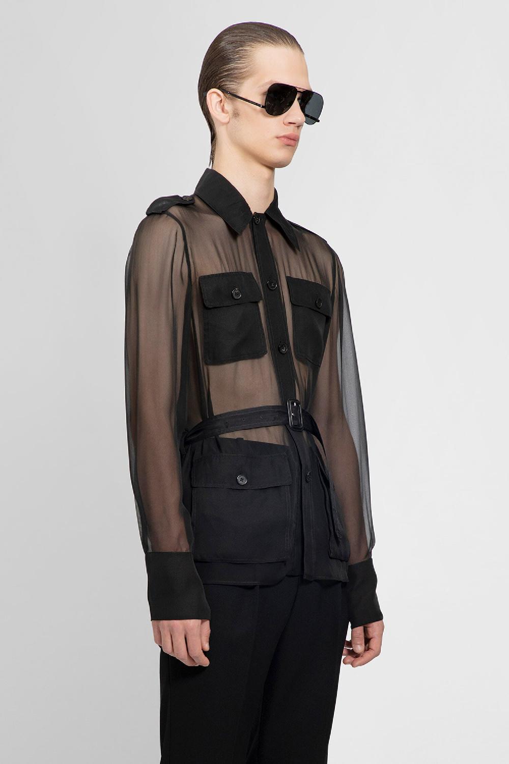 Antonioli SAINT LAURENT MAN BLACK SHIRTS