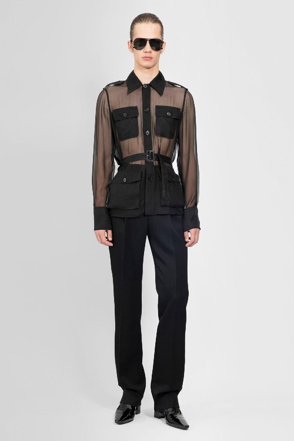 Antonioli SAINT LAURENT MAN BLACK SHIRTS