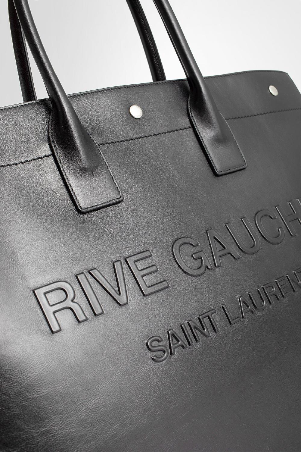 Antonioli SAINT LAURENT MAN BLACK TOTE BAGS
