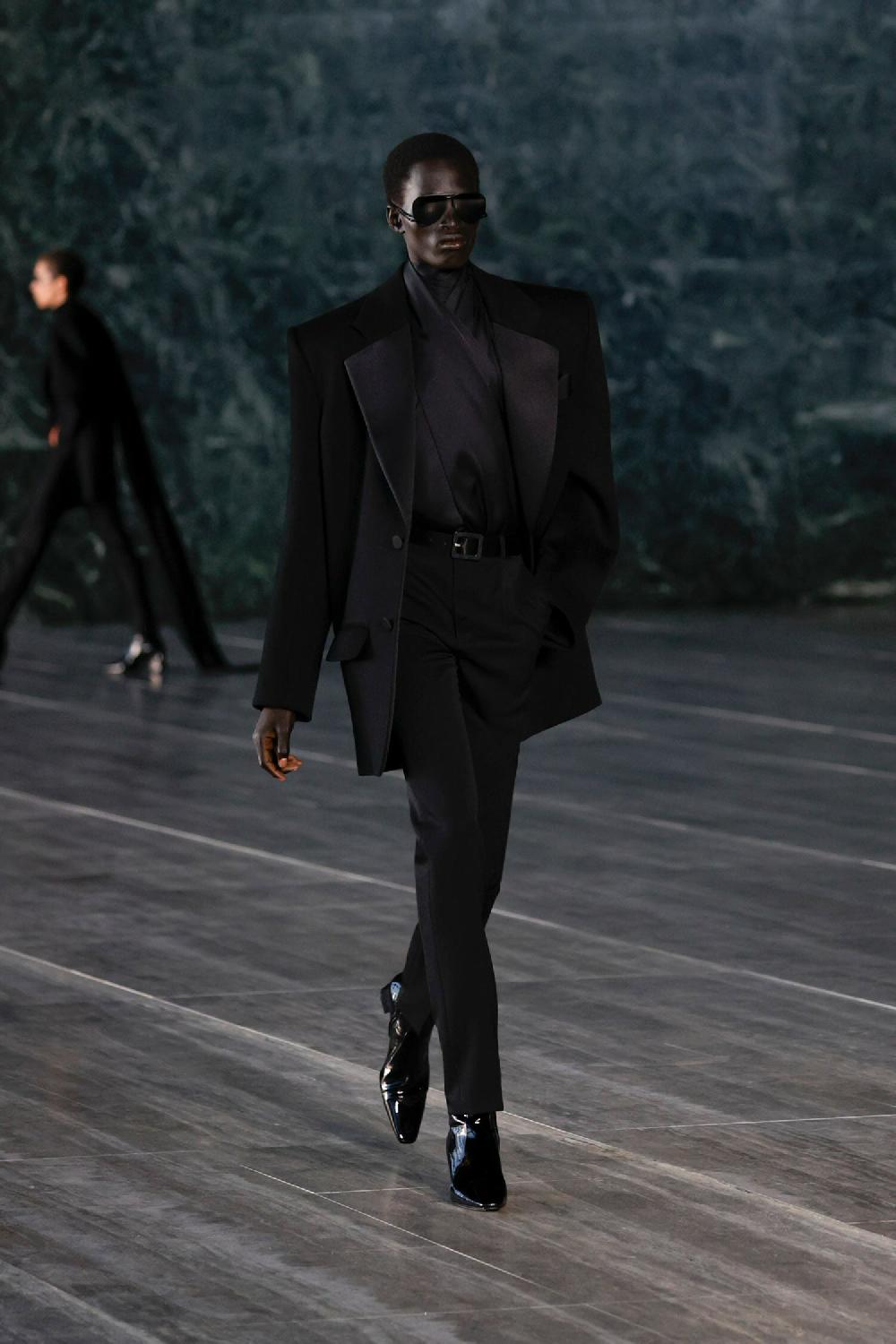Antonioli SAINT LAURENT MAN BLACK TROUSERS