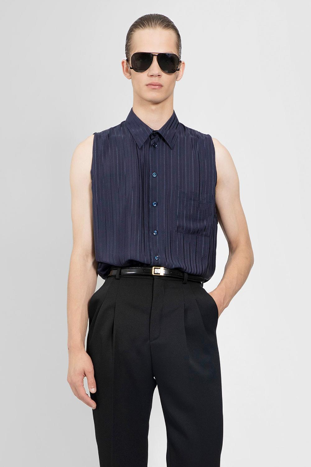Antonioli SAINT LAURENT MAN BLUE SHIRTS