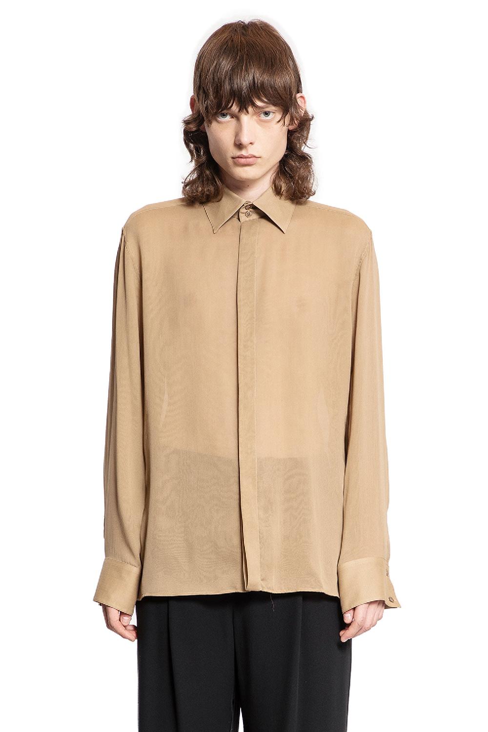 Antonioli SAINT LAURENT MAN BROWN SHIRTS