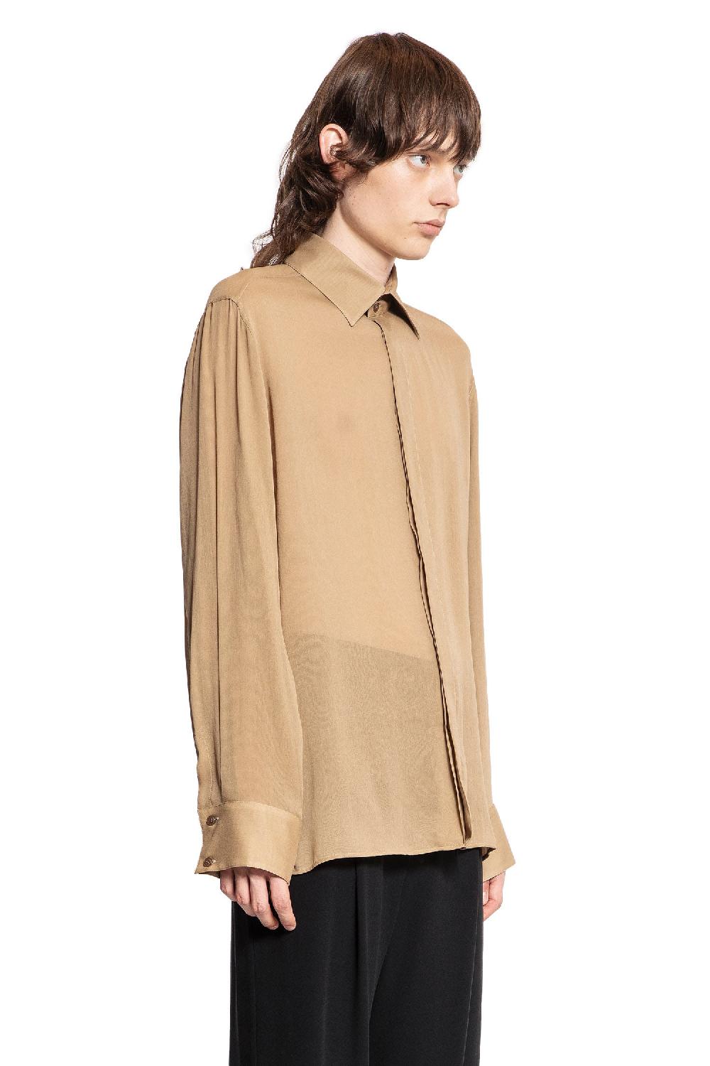 Antonioli SAINT LAURENT MAN BROWN SHIRTS