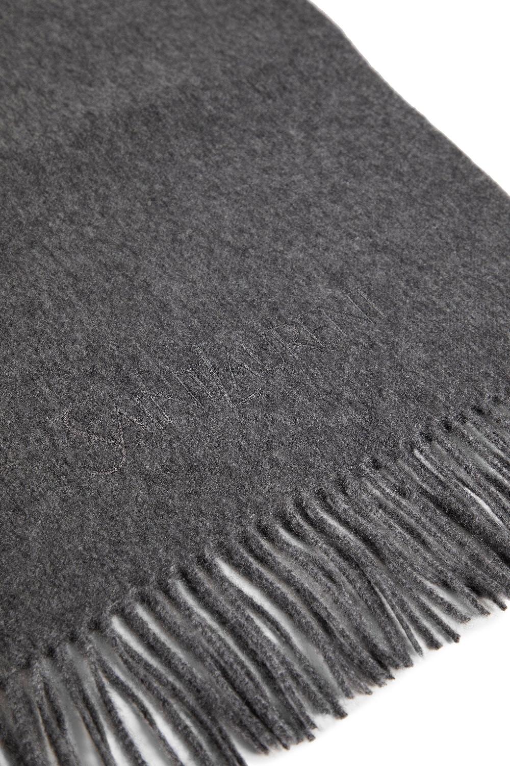 Antonioli SAINT LAURENT UNISEX GREY SCARVES