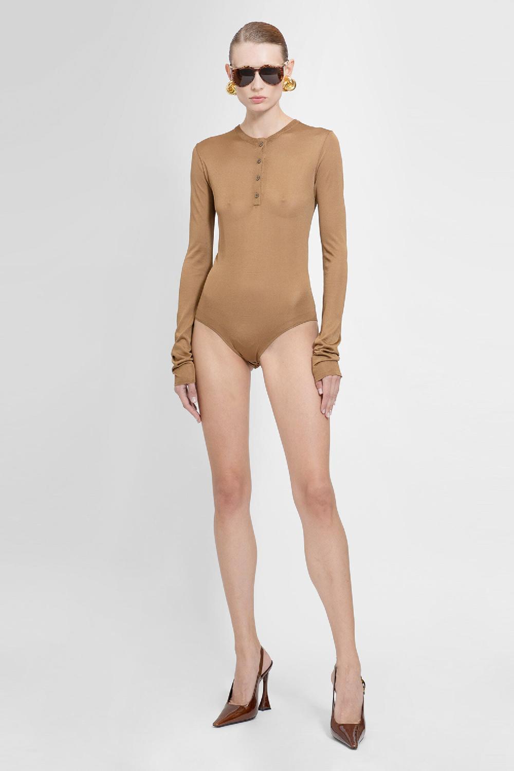 Antonioli SAINT LAURENT WOMAN BEIGE BODYSUITS