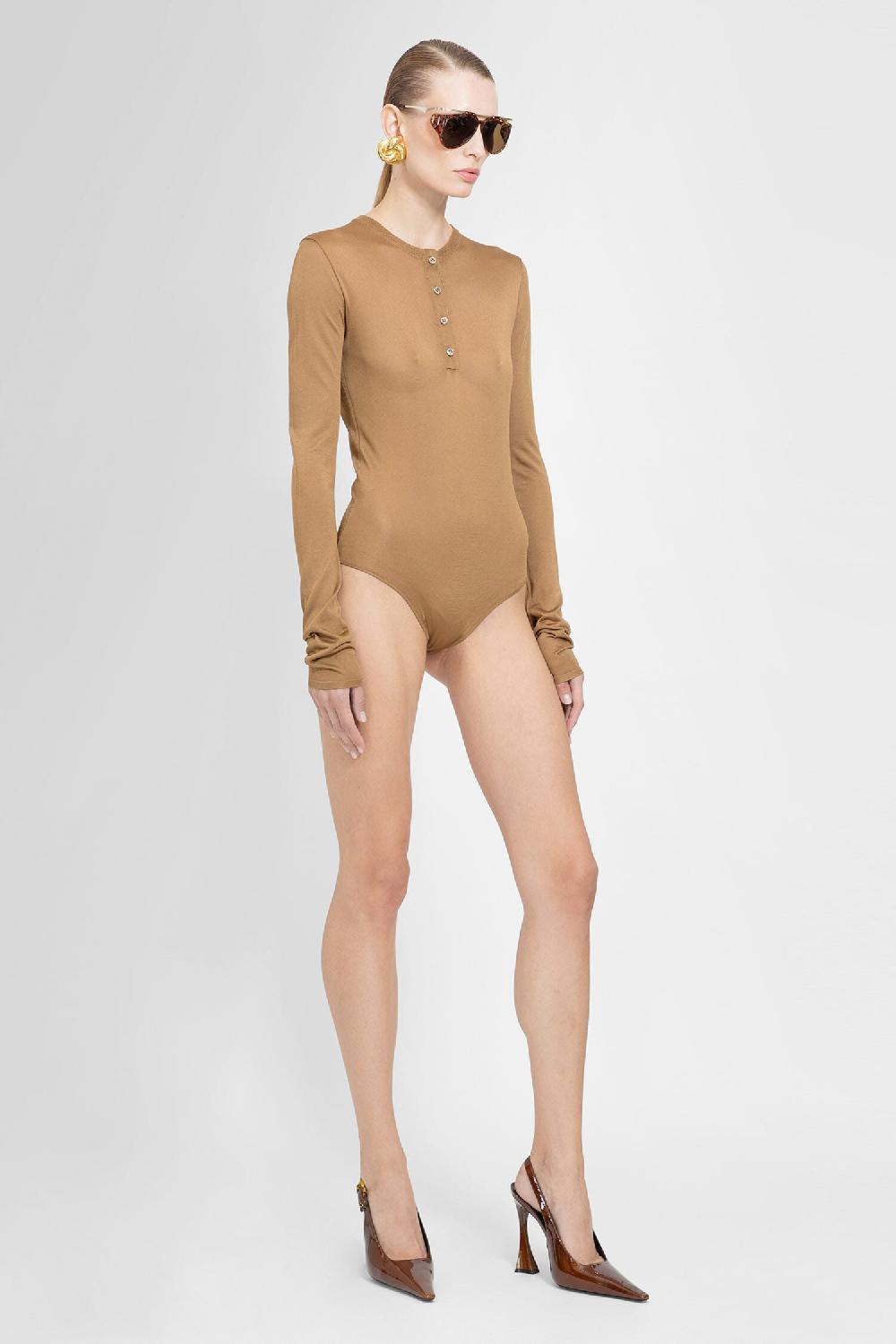 Antonioli SAINT LAURENT WOMAN BEIGE BODYSUITS