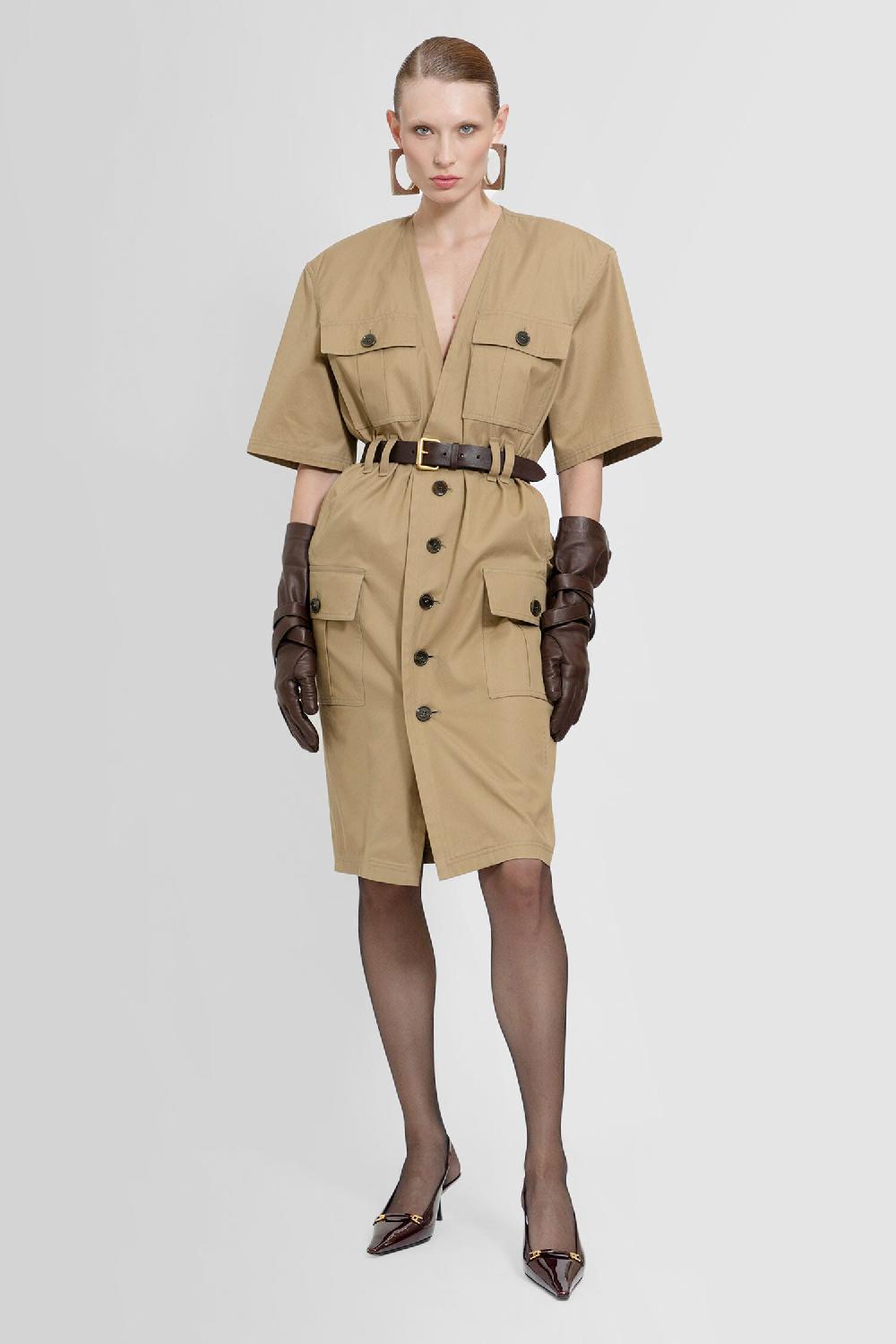 Antonioli SAINT LAURENT WOMAN BEIGE DRESSES