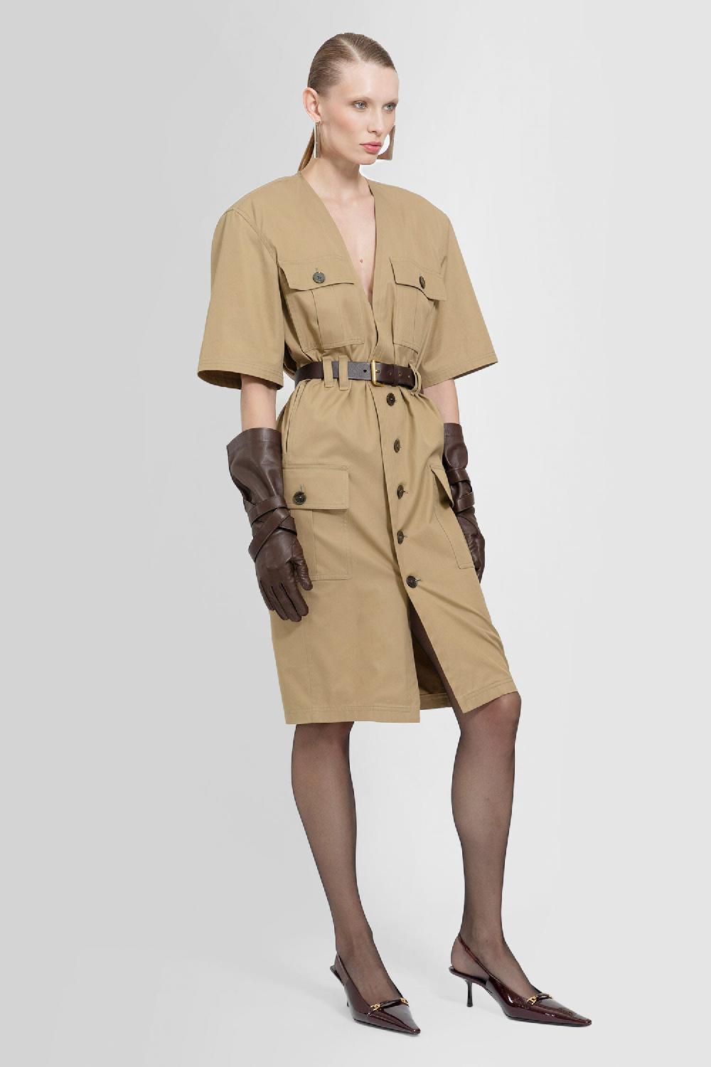 Antonioli SAINT LAURENT WOMAN BEIGE DRESSES