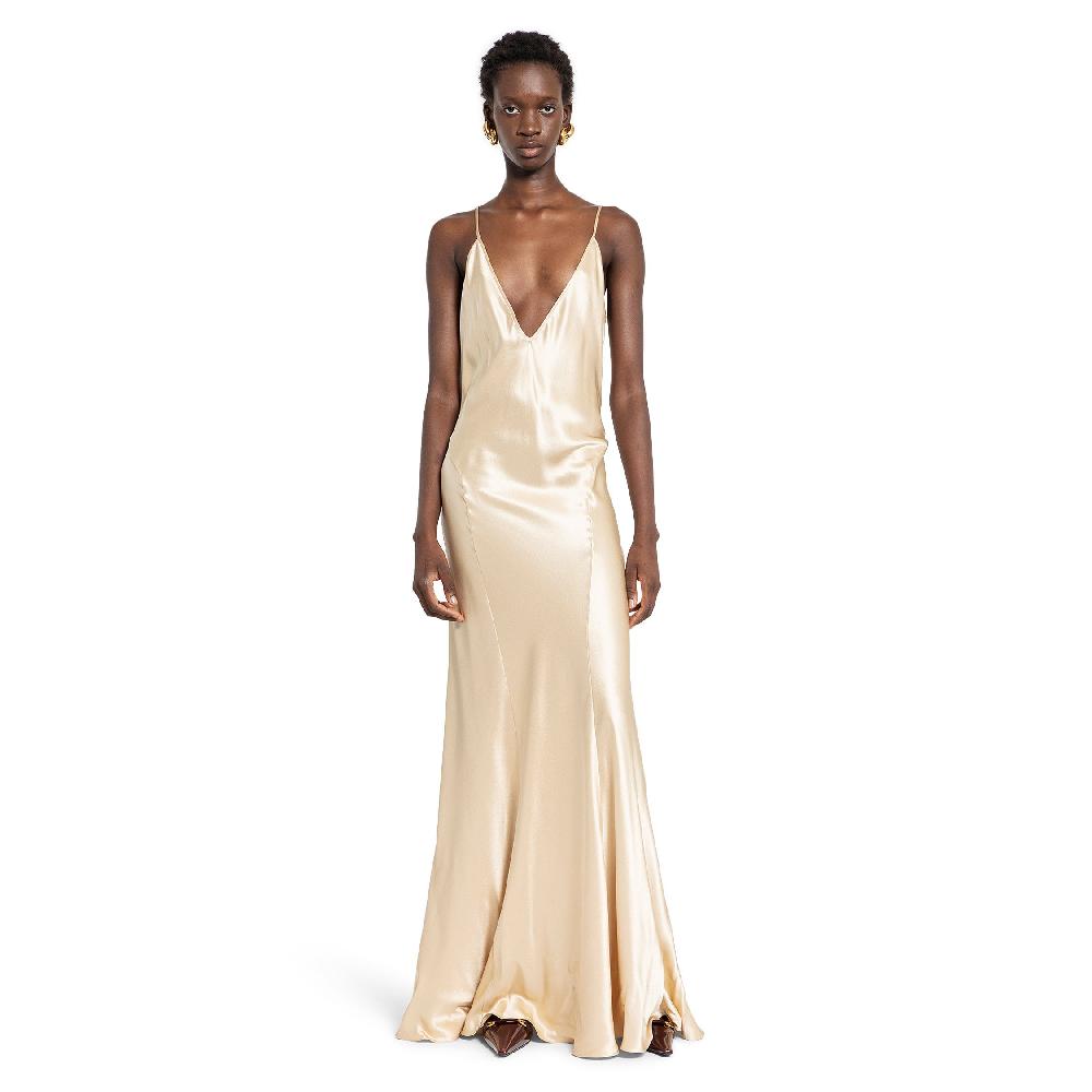 Antonioli SAINT LAURENT WOMAN BEIGE DRESSES