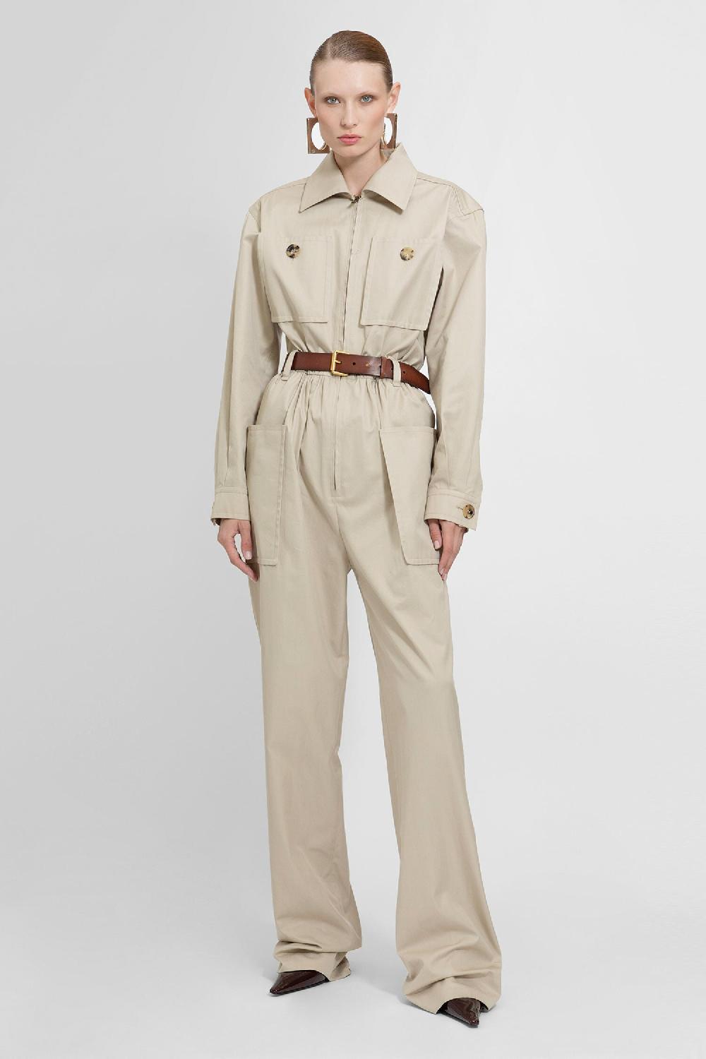 Antonioli SAINT LAURENT WOMAN BEIGE JUMPSUITS