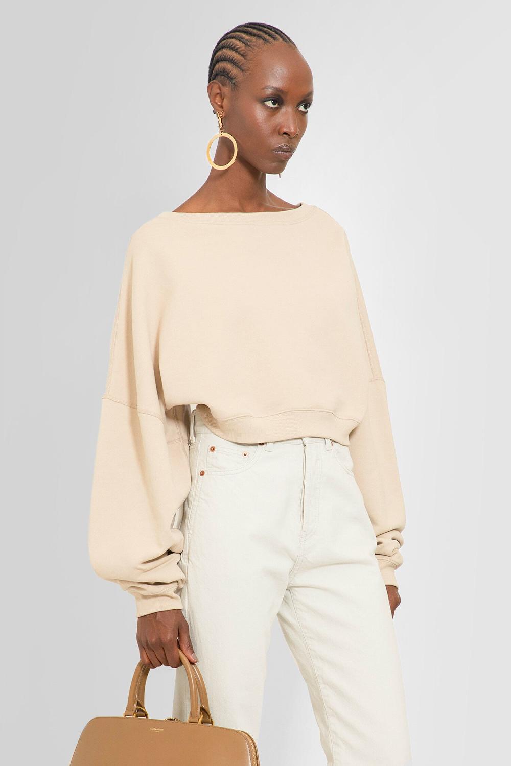 Antonioli SAINT LAURENT WOMAN BEIGE SWEATSHIRTS