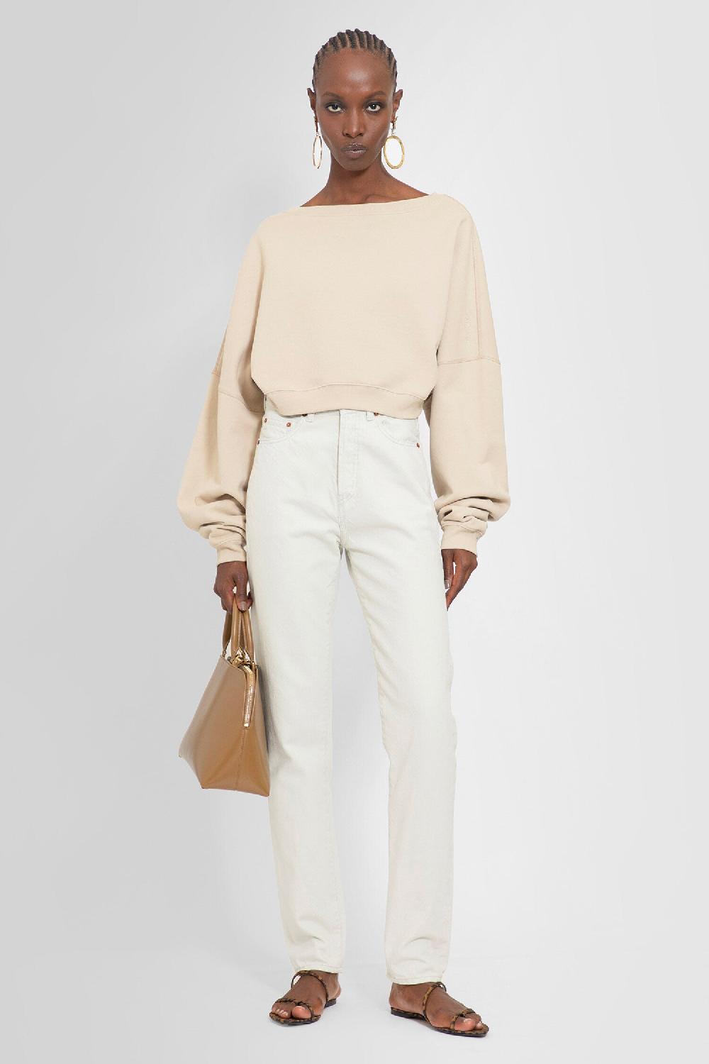 Antonioli SAINT LAURENT WOMAN BEIGE SWEATSHIRTS