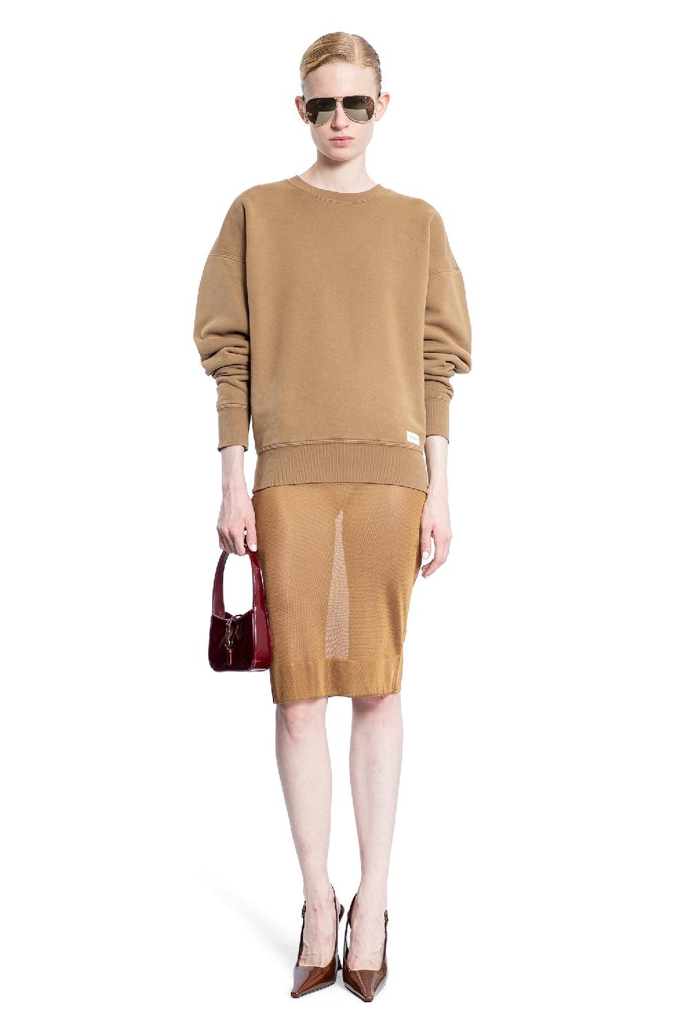 Antonioli SAINT LAURENT WOMAN BEIGE SWEATSHIRTS