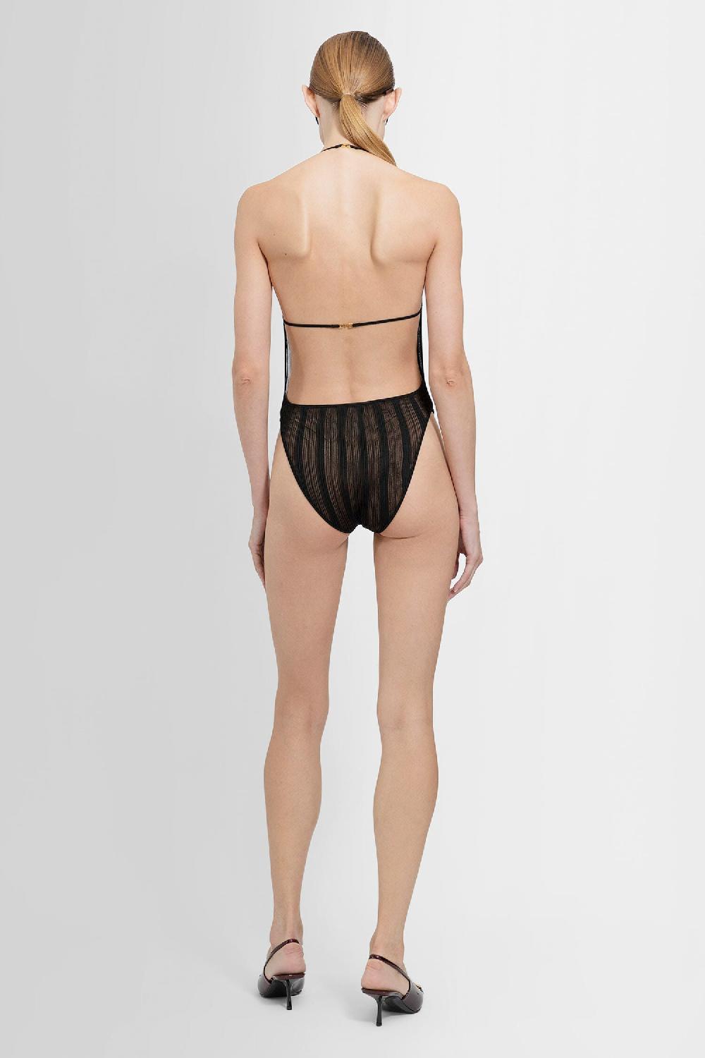 Antonioli SAINT LAURENT WOMAN BLACK BODYSUITS