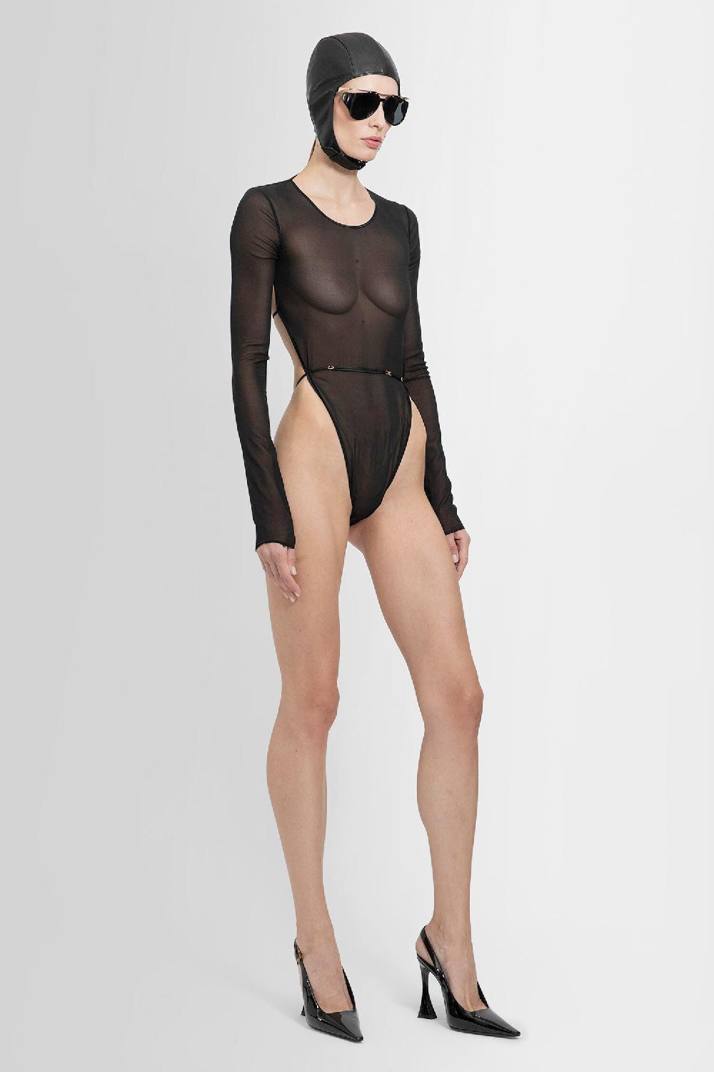 Antonioli SAINT LAURENT WOMAN BLACK BODYSUITS