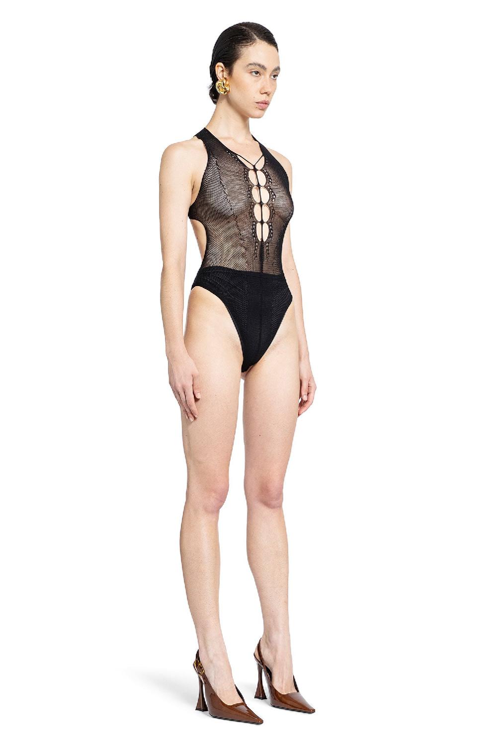 Antonioli SAINT LAURENT WOMAN BLACK BODYSUITS