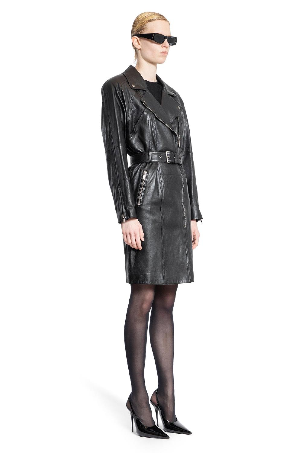 Antonioli SAINT LAURENT WOMAN BLACK COATS
