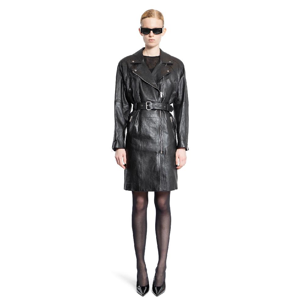Antonioli SAINT LAURENT WOMAN BLACK COATS