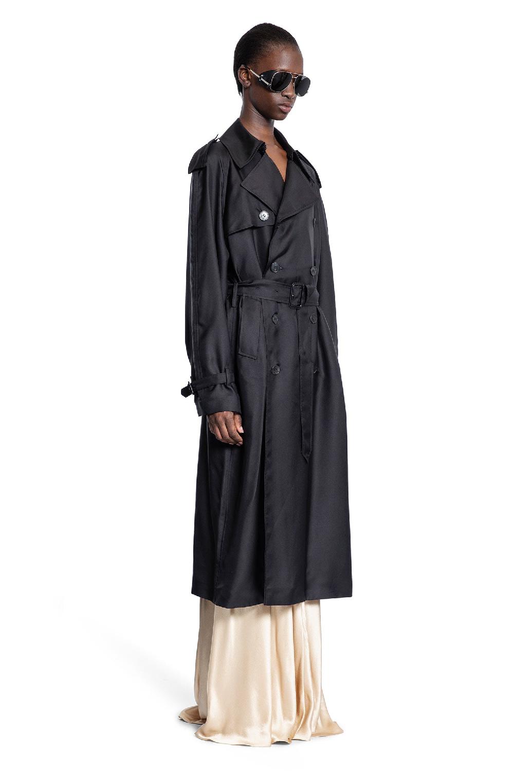 Antonioli SAINT LAURENT WOMAN BLACK COATS