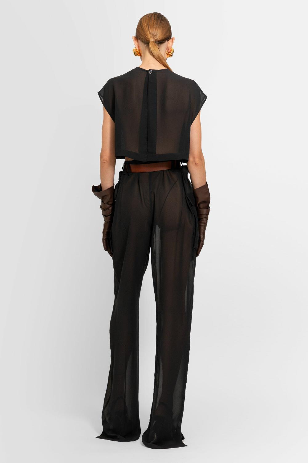 Antonioli SAINT LAURENT WOMAN BLACK JUMPSUITS