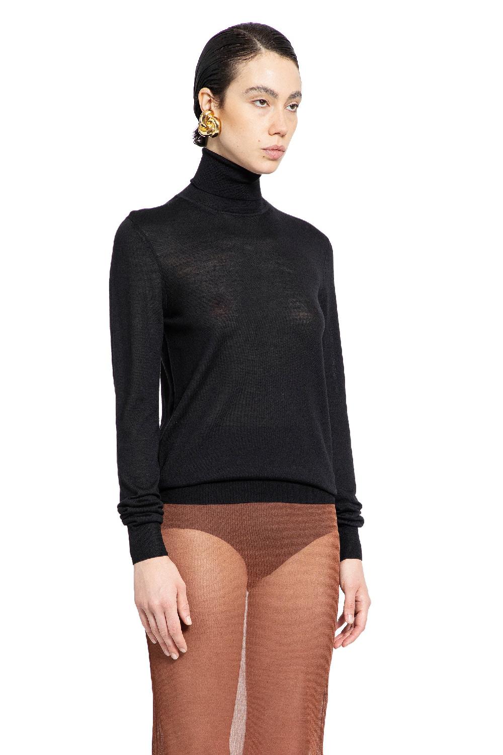 Antonioli SAINT LAURENT WOMAN BLACK KNITWEAR