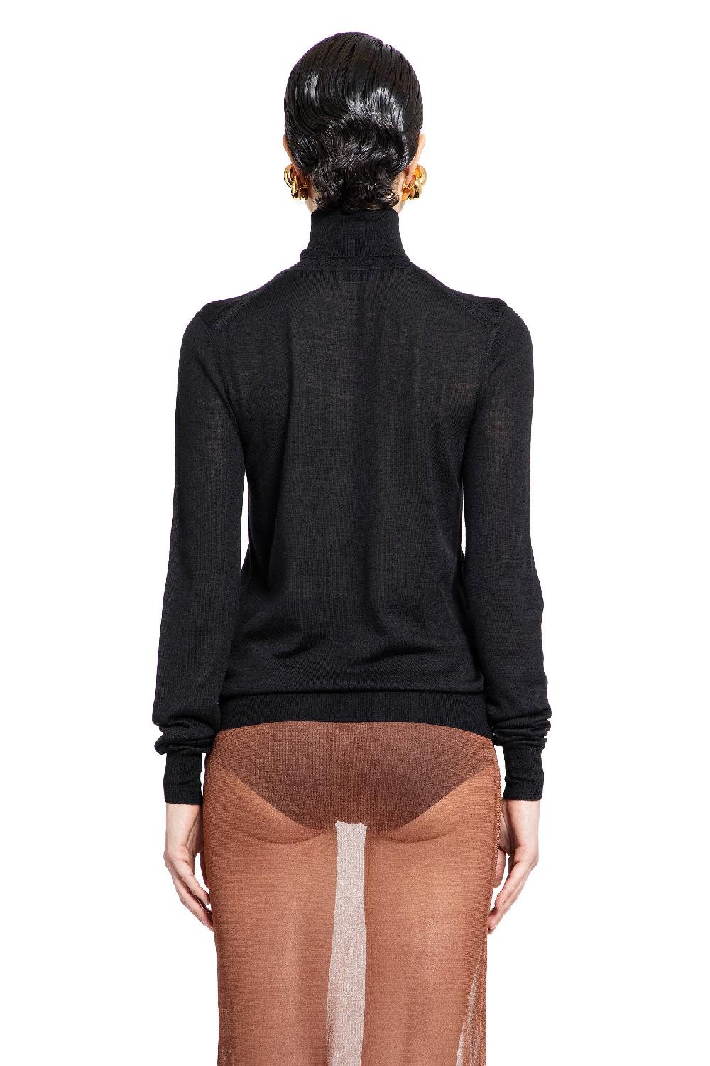 Antonioli SAINT LAURENT WOMAN BLACK KNITWEAR