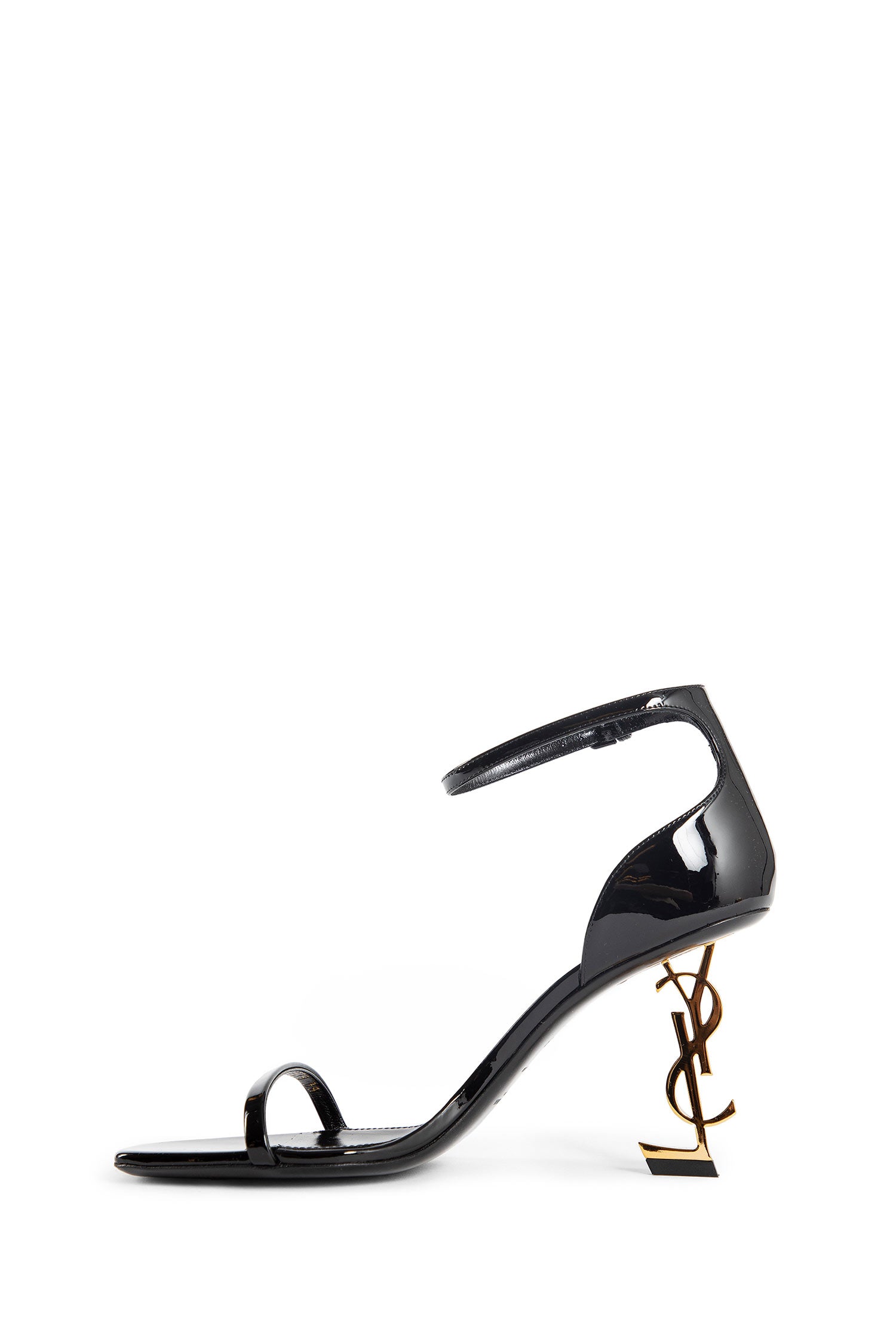 Antonioli SAINT LAURENT WOMAN BLACK SANDALS & SLIDES