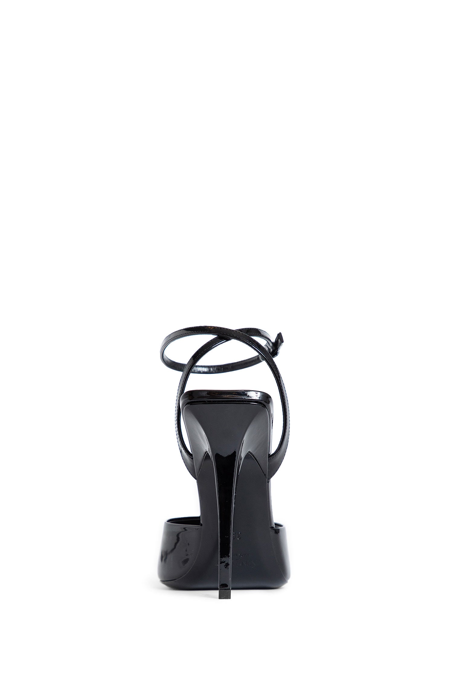 Antonioli SAINT LAURENT WOMAN BLACK SANDALS & SLIDES