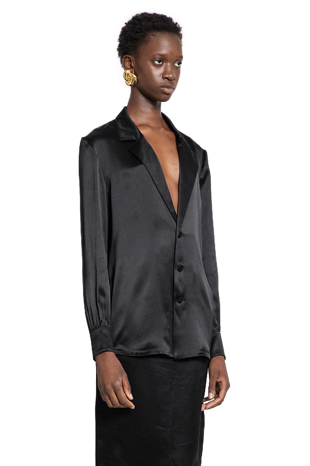 Antonioli SAINT LAURENT WOMAN BLACK SHIRTS