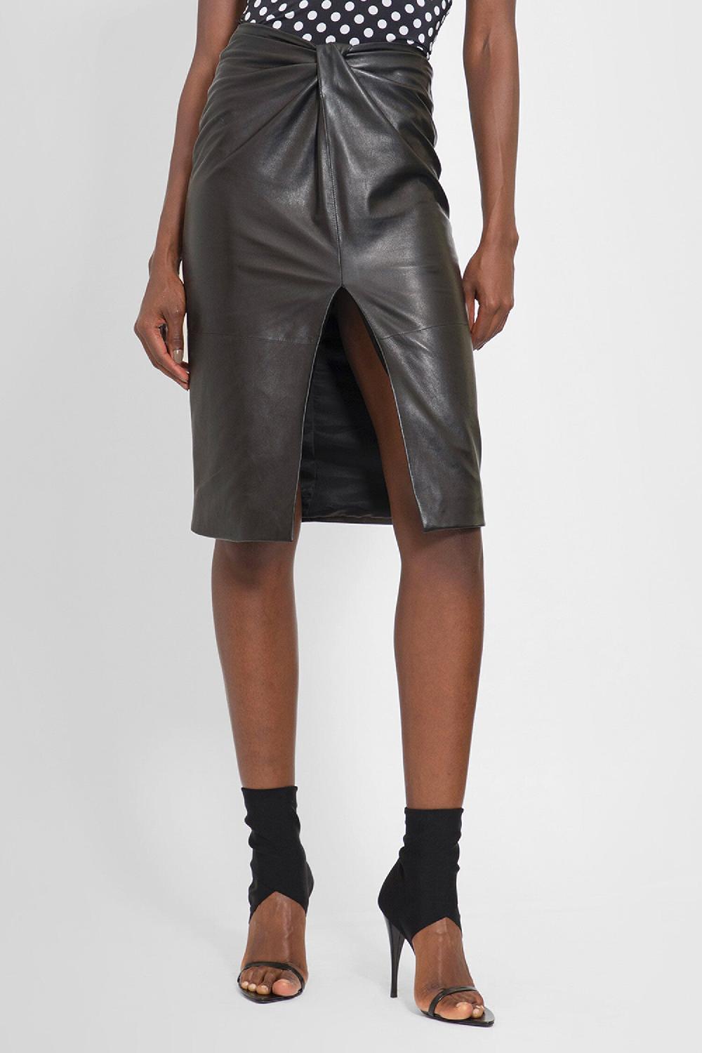 Antonioli SAINT LAURENT WOMAN BLACK SKIRTS