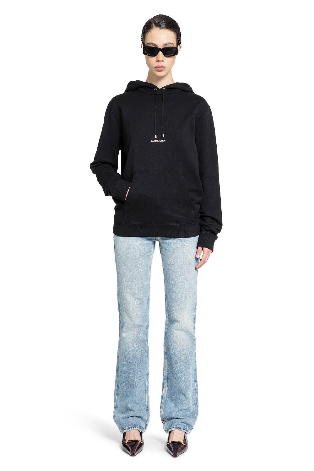 Antonioli SAINT LAURENT WOMAN BLACK SWEATSHIRTS