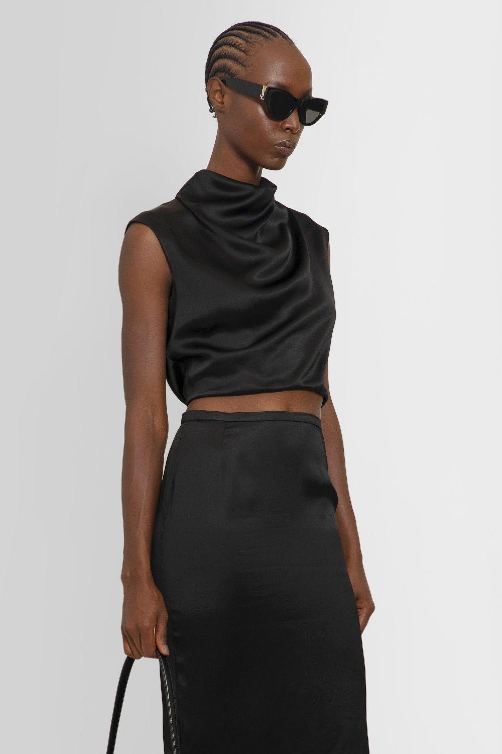 Antonioli SAINT LAURENT WOMAN BLACK TOPS