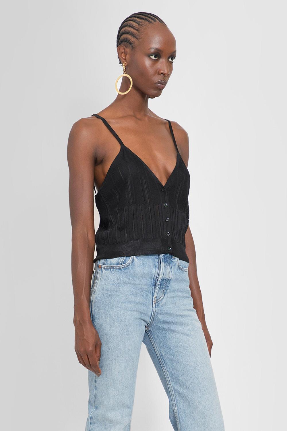 Antonioli SAINT LAURENT WOMAN BLACK TOPS