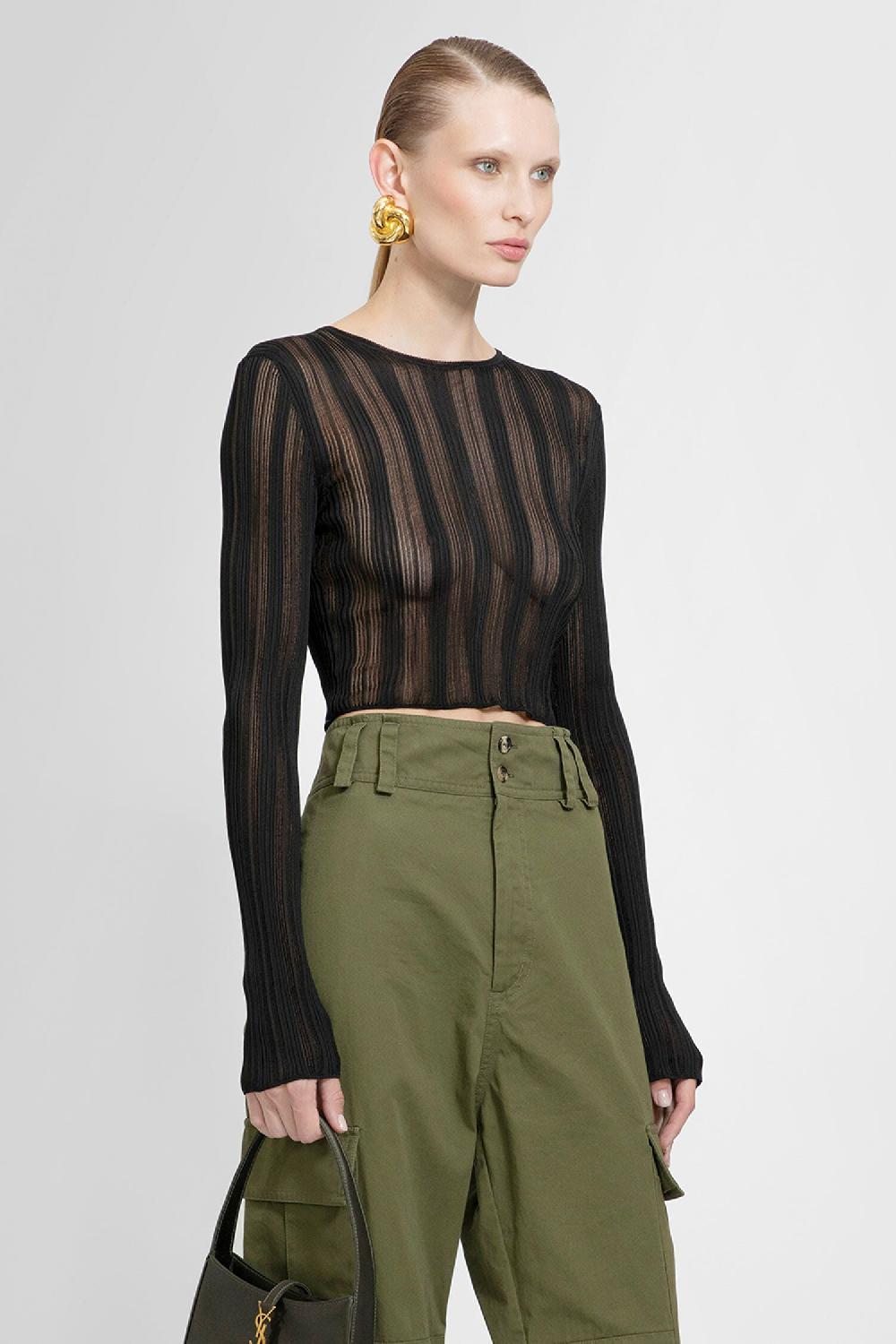 Antonioli SAINT LAURENT WOMAN BLACK TOPS