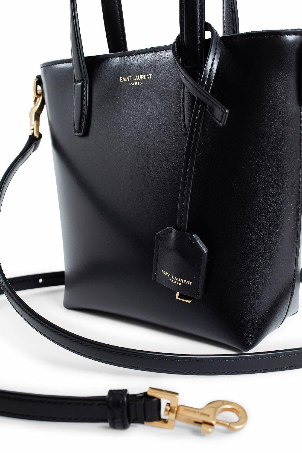 Antonioli SAINT LAURENT WOMAN BLACK TOTE BAGS