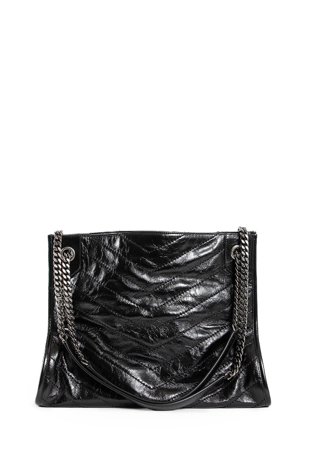 Antonioli SAINT LAURENT WOMAN BLACK TOTE BAGS