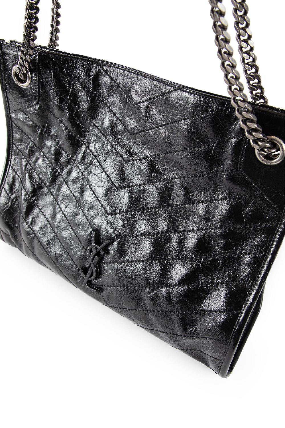 Antonioli SAINT LAURENT WOMAN BLACK TOTE BAGS