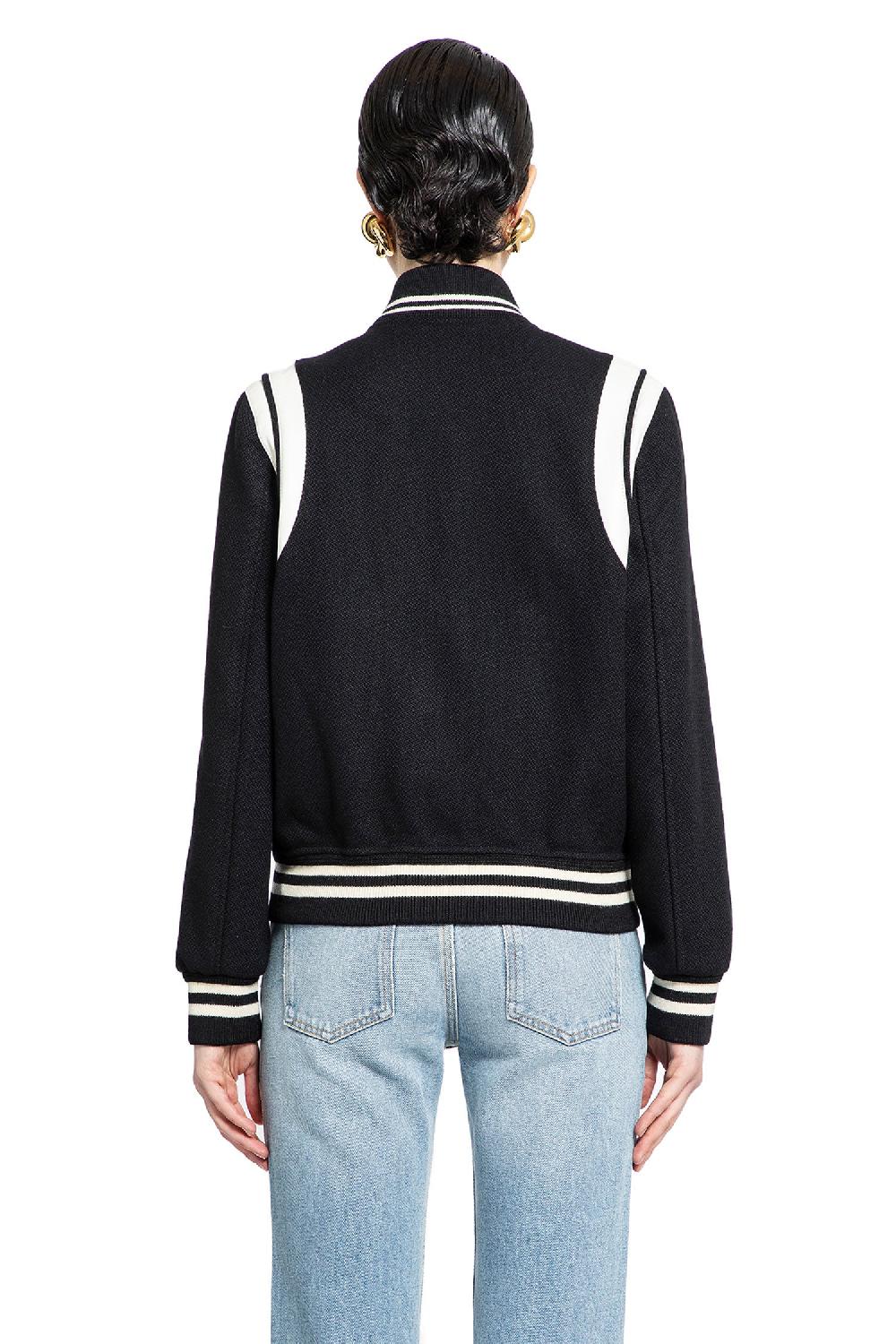 Antonioli SAINT LAURENT WOMAN BLACK&WHITE JACKETS