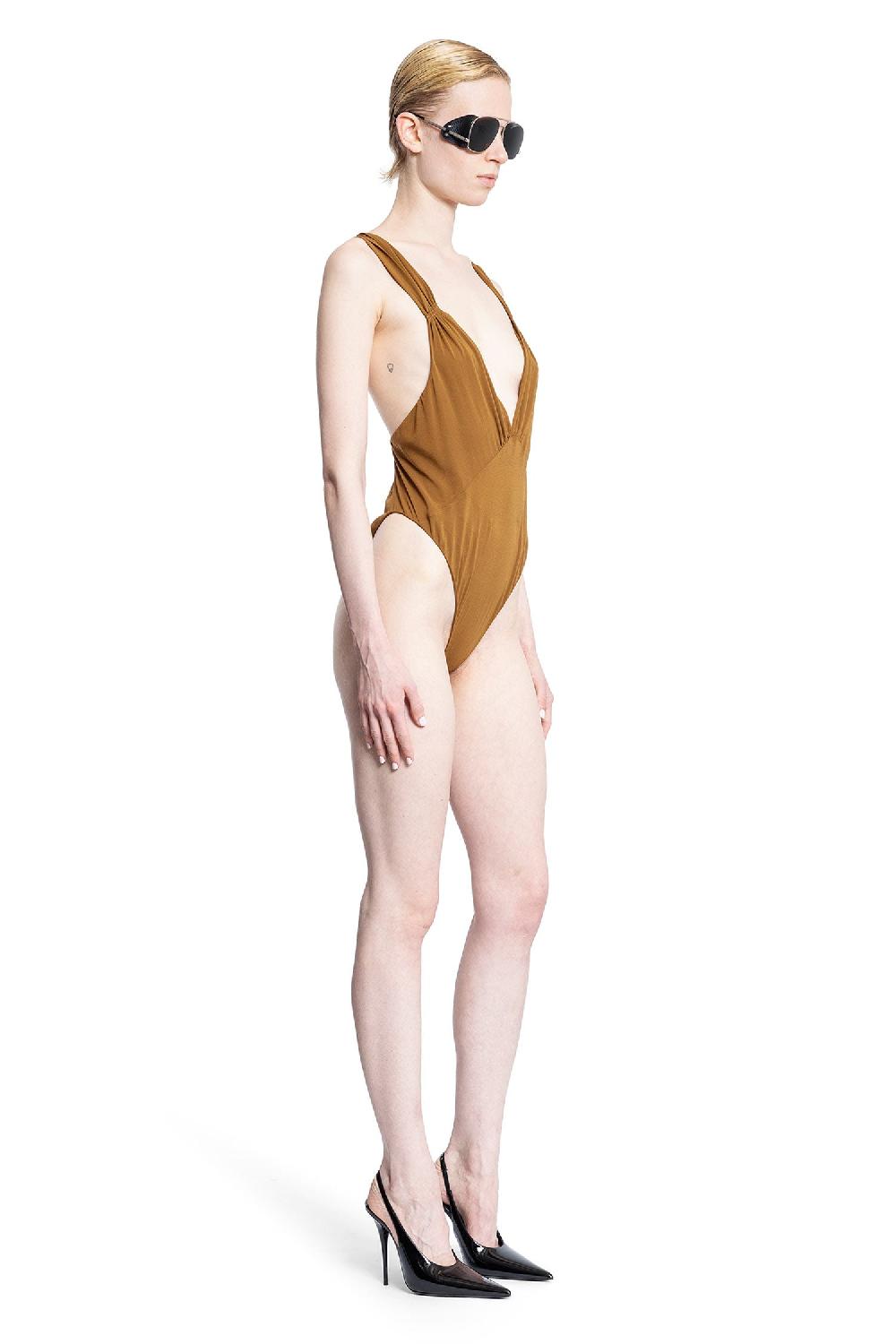 Antonioli SAINT LAURENT WOMAN BROWN BODYSUITS