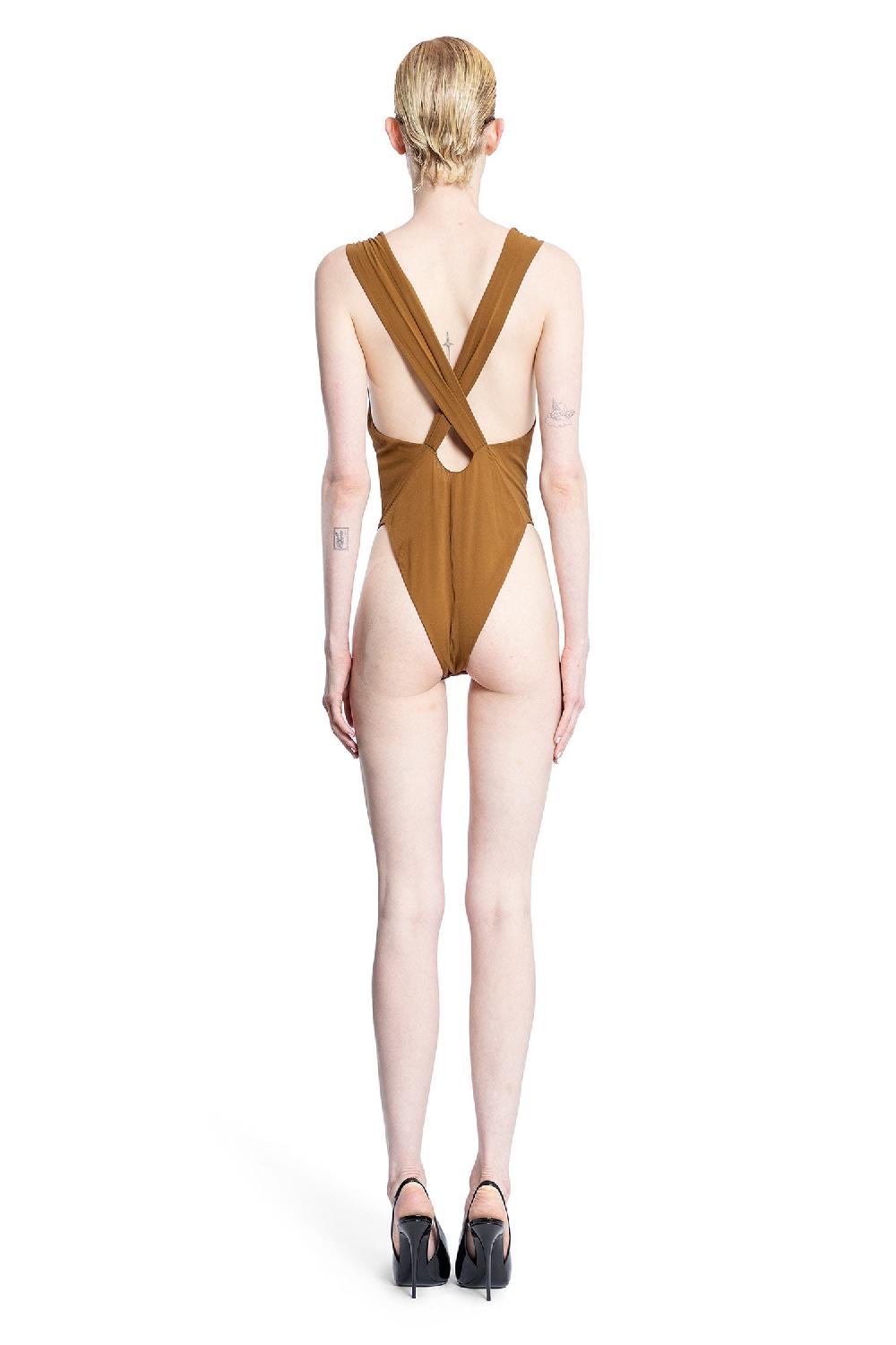 Antonioli SAINT LAURENT WOMAN BROWN BODYSUITS