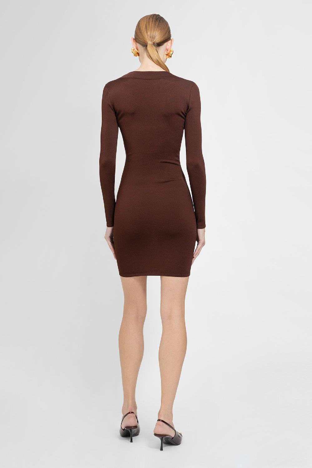 Antonioli SAINT LAURENT WOMAN BROWN DRESSES