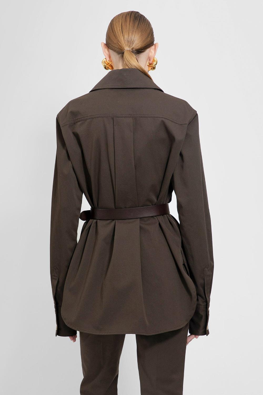 Antonioli SAINT LAURENT WOMAN BROWN SHIRTS