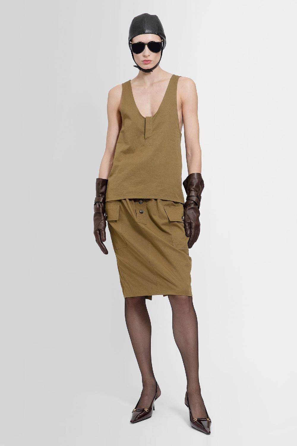 Antonioli SAINT LAURENT WOMAN BROWN SKIRTS