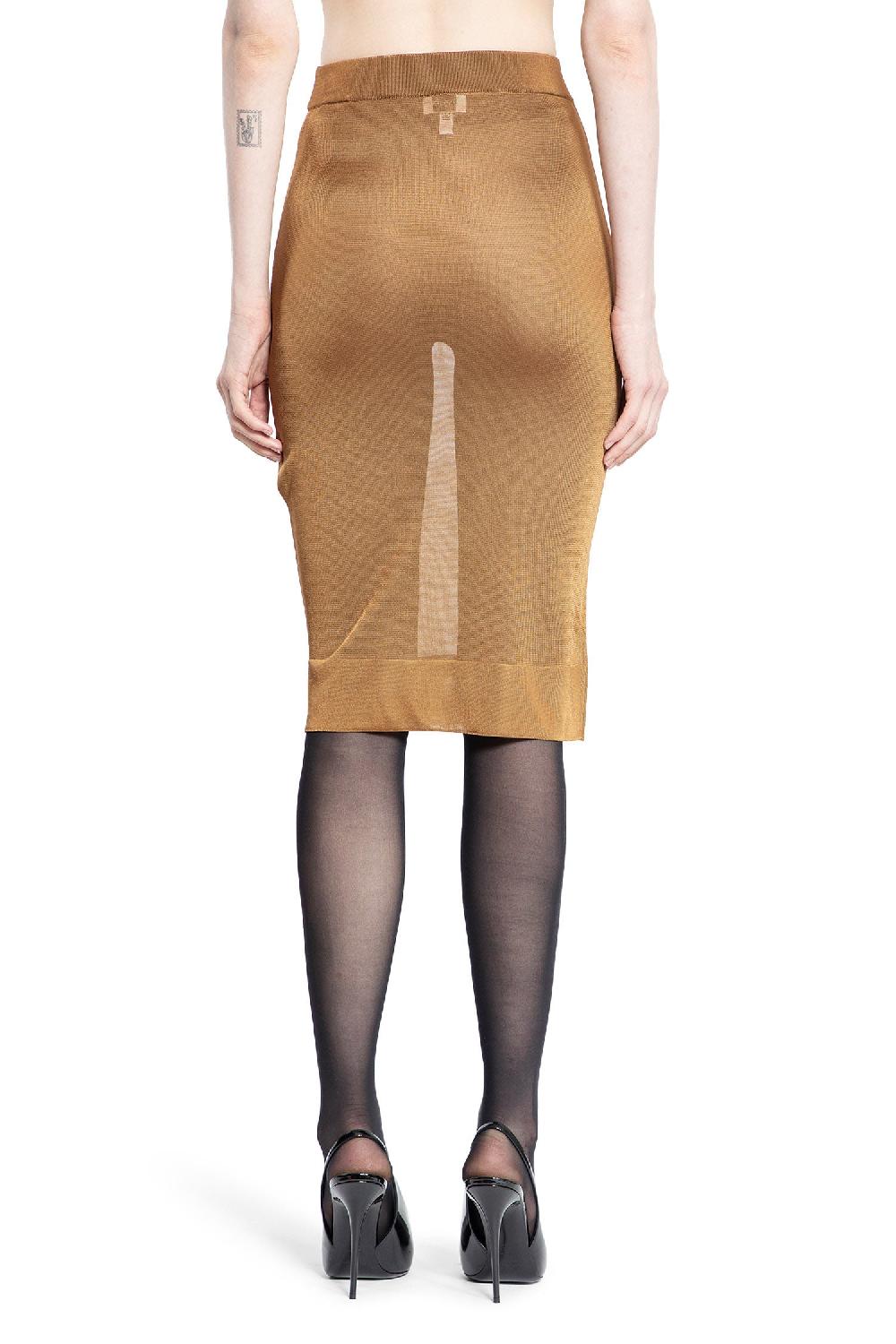 Antonioli SAINT LAURENT WOMAN BROWN SKIRTS
