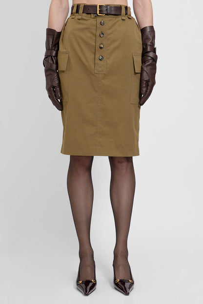 Antonioli SAINT LAURENT WOMAN BROWN SKIRTS