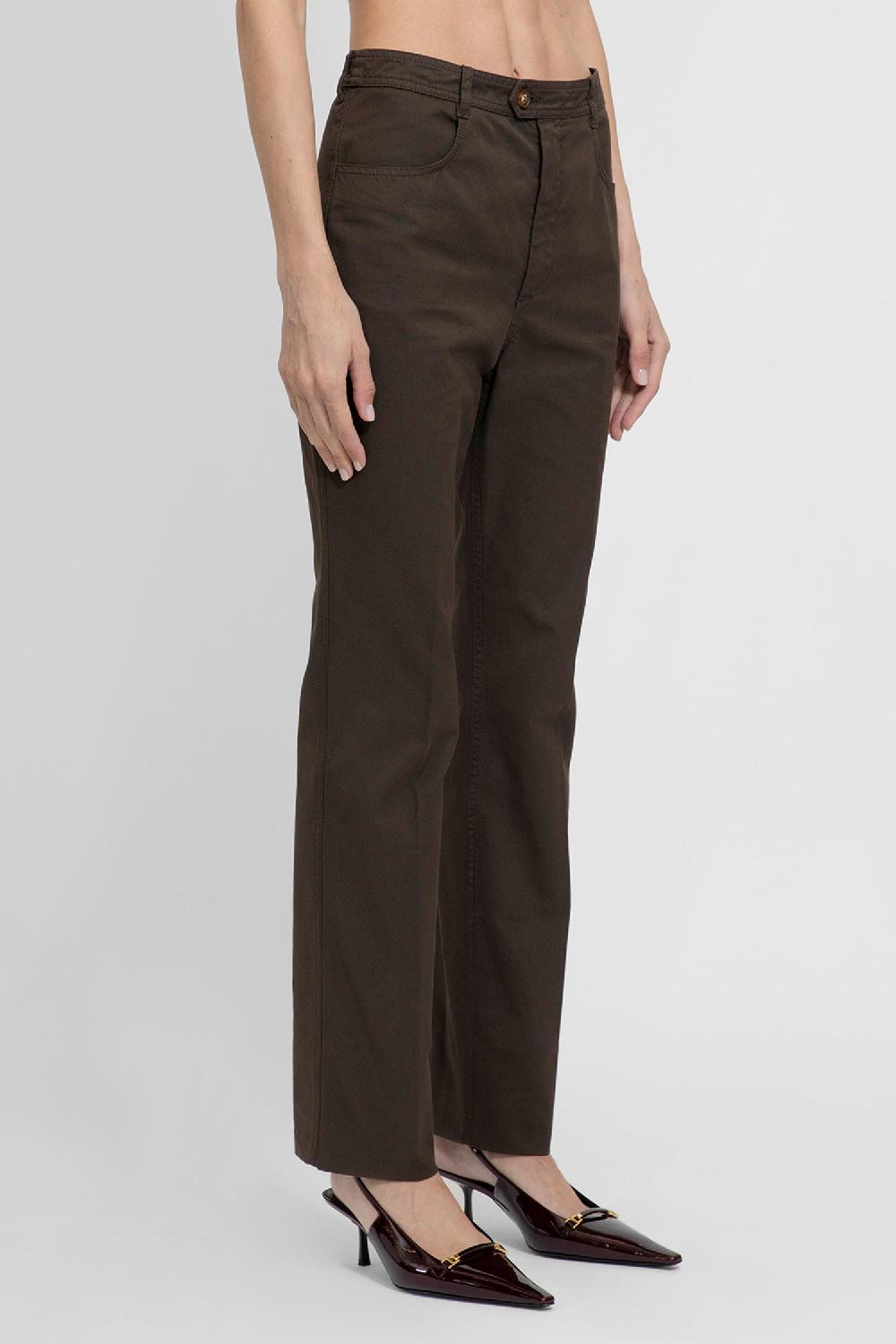 Antonioli SAINT LAURENT WOMAN BROWN TROUSERS